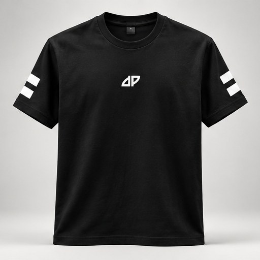 PETER PAHN logo tee, black